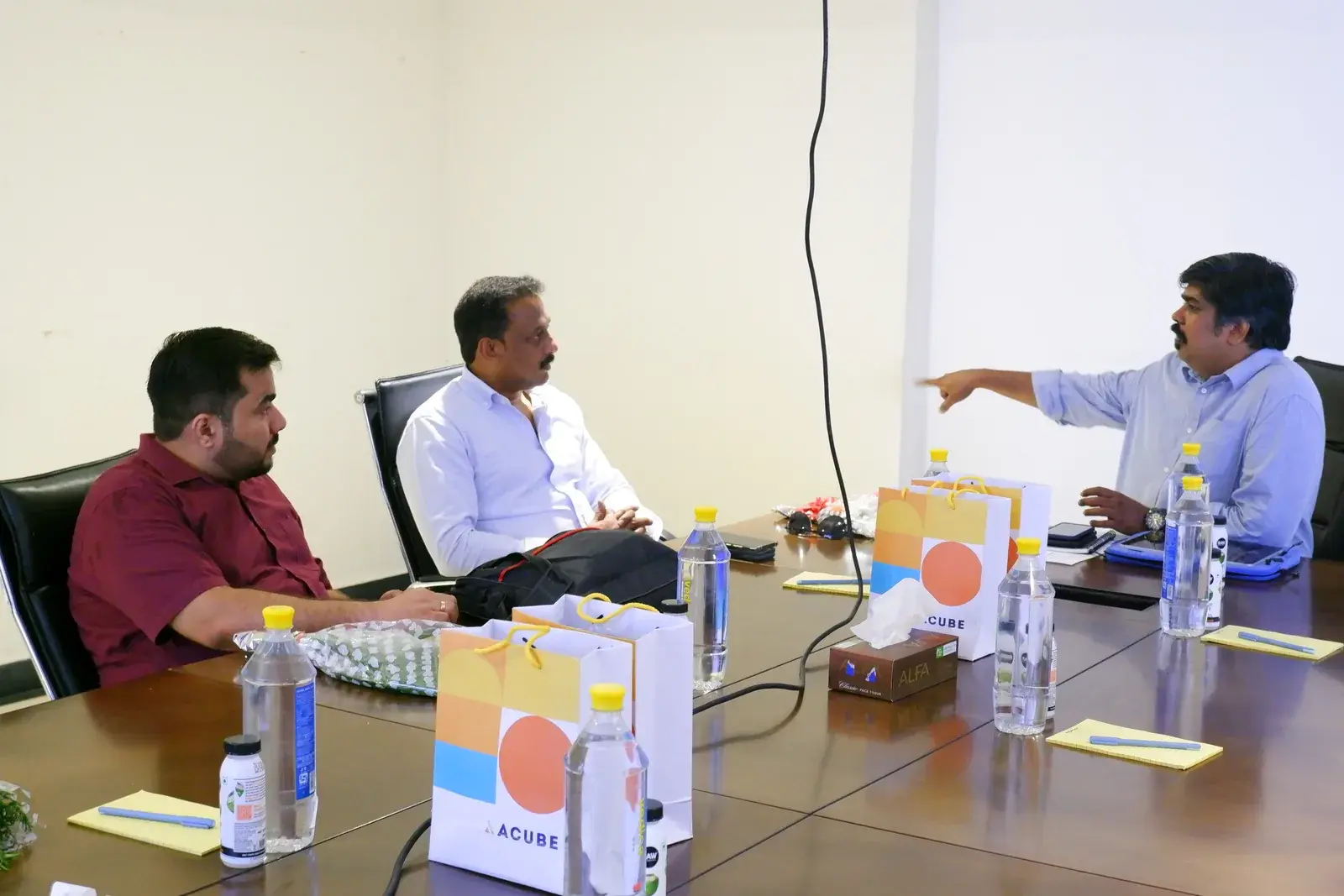Acube running a business process optimisation workshop with a client