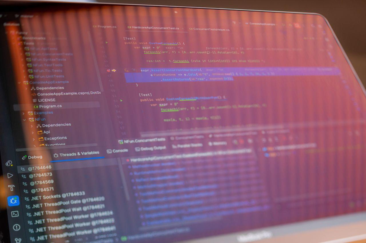 software developer customizing code screen — ERPNext Customisation — Make the ERP Fit Your Business, Not the Other Way Around delivered by Acube Innovations (ERPNext, AI & software, India)