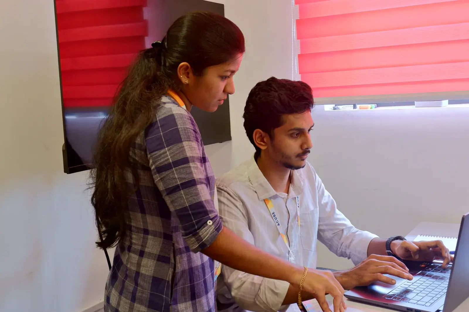 The Acube ERPNext support team resolving a customer issue