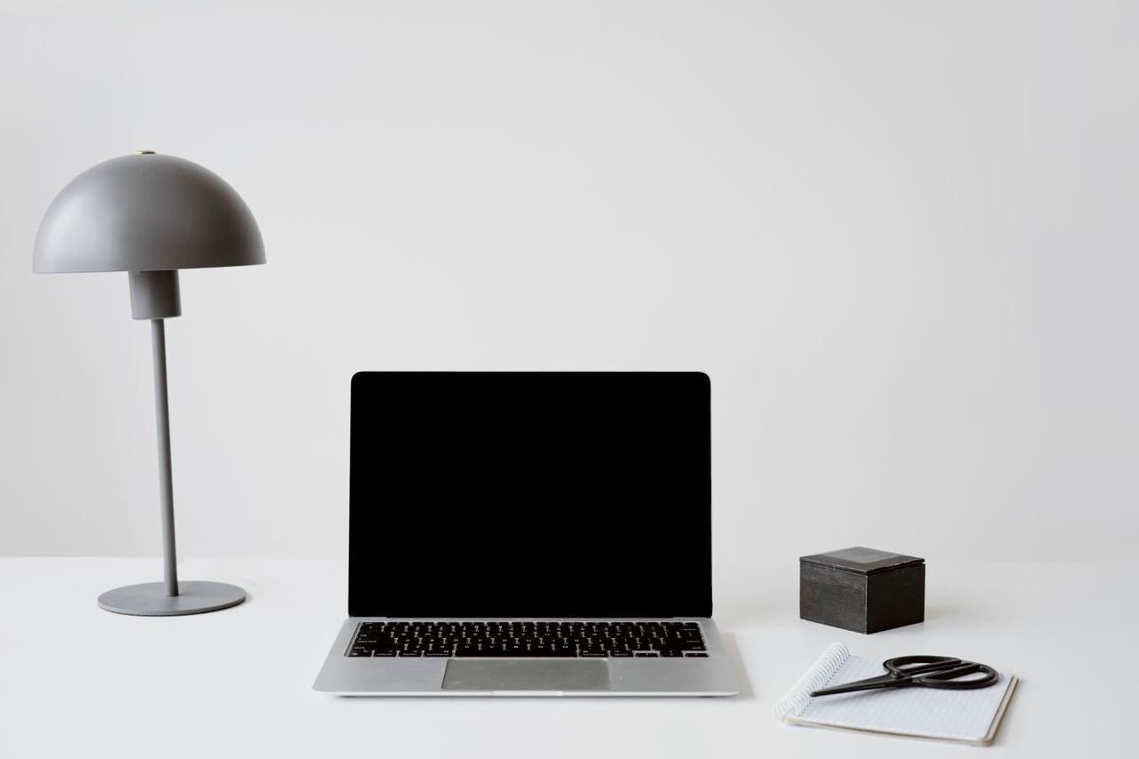 clean minimal workspace laptop desk — Simplicity Delivered — The Heartbeat of Acube Innovations delivered by Acube Innovations (ERPNext, AI & software, India)