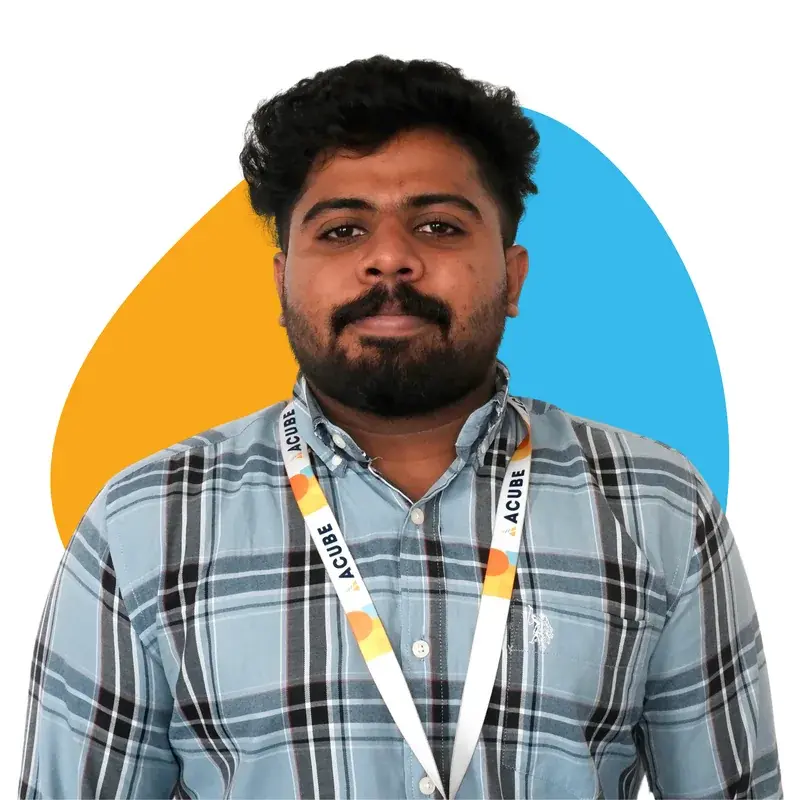 A member of the Acube Innovations team