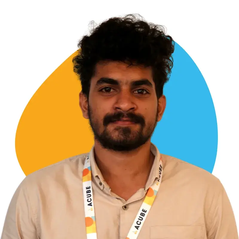 A member of the Acube Innovations team
