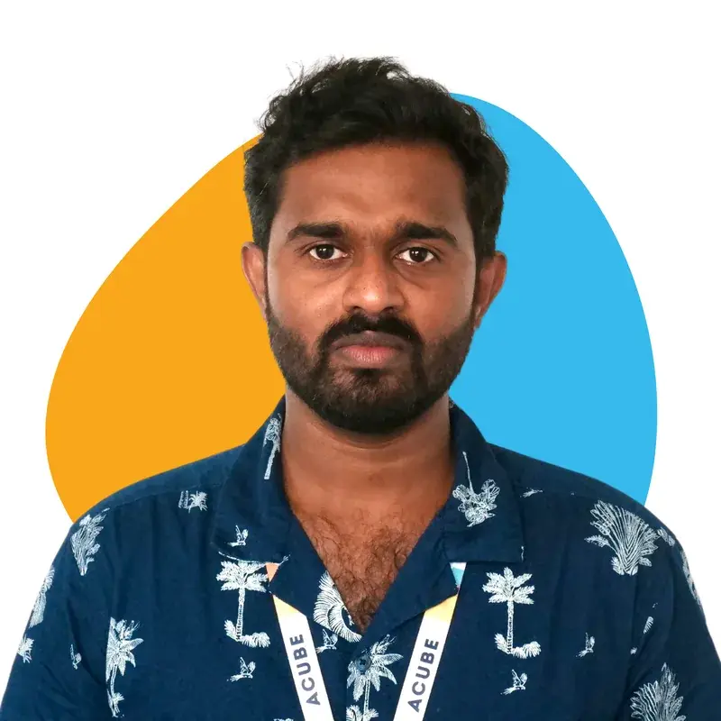 A member of the Acube Innovations team
