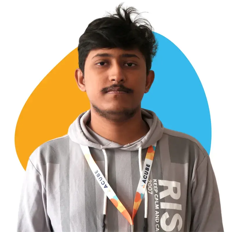 A member of the Acube Innovations team