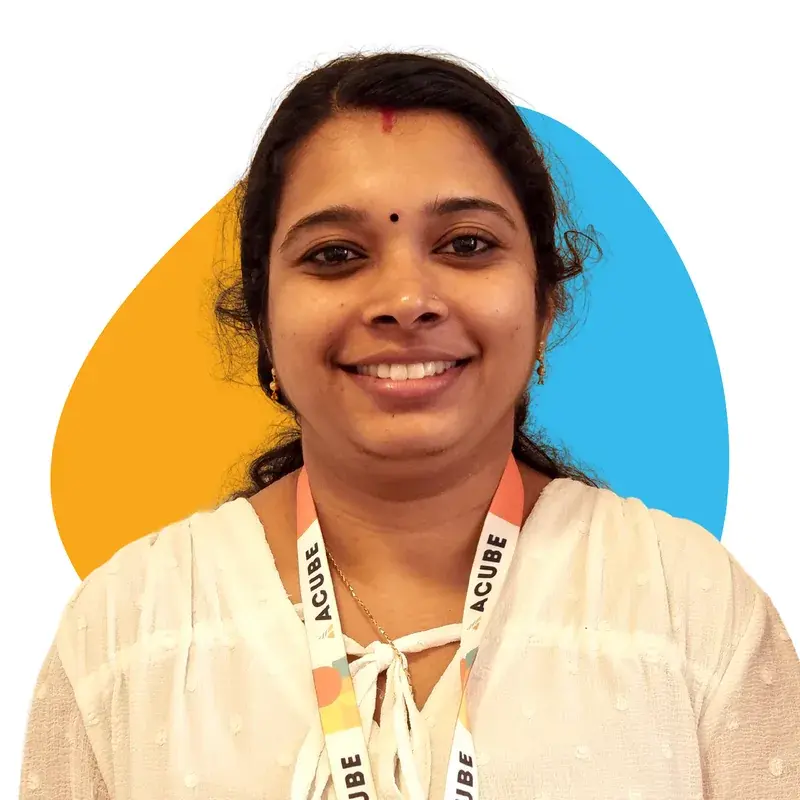 A member of the Acube Innovations team
