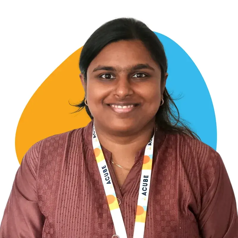 A member of the Acube Innovations team