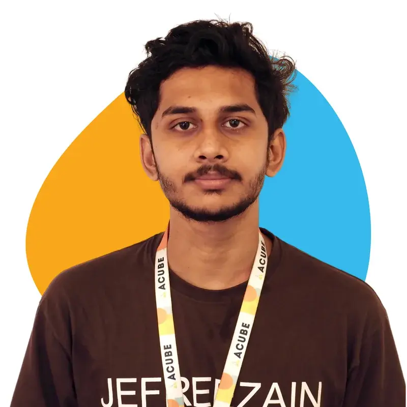 A member of the Acube Innovations team
