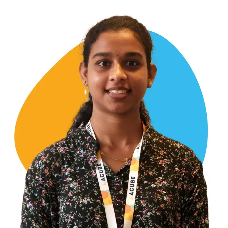 A member of the Acube Innovations team