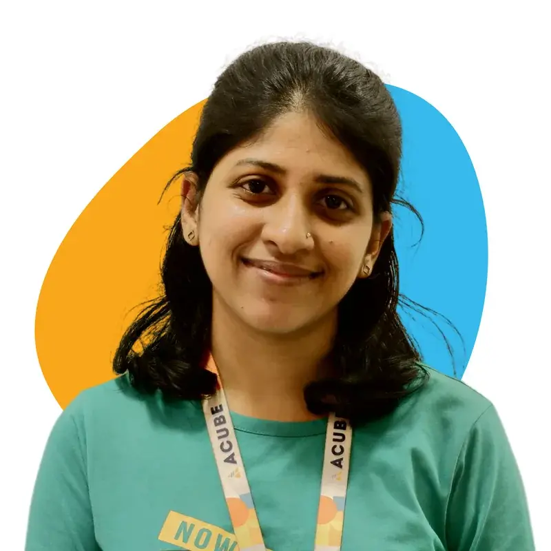 A member of the Acube Innovations team
