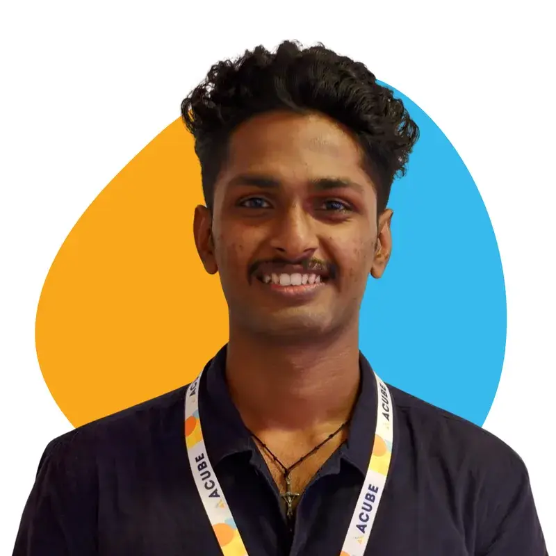 A member of the Acube Innovations team