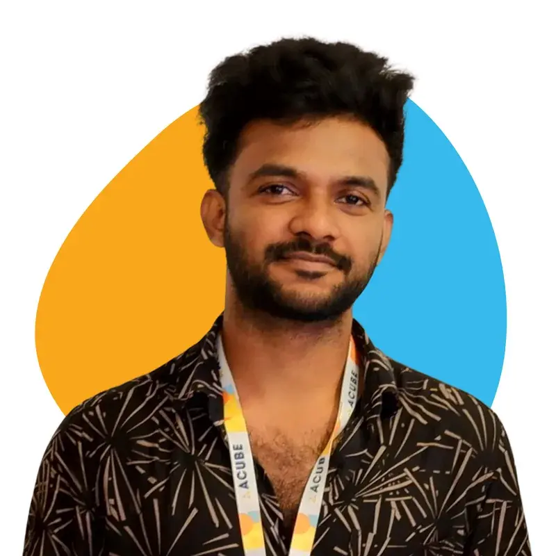 A member of the Acube Innovations team