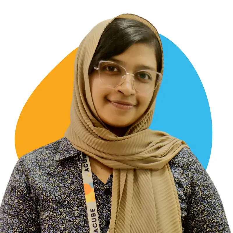 A member of the Acube Innovations team