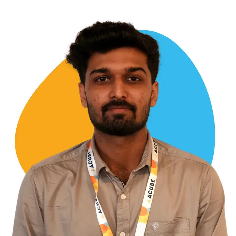 A member of the Acube Innovations team