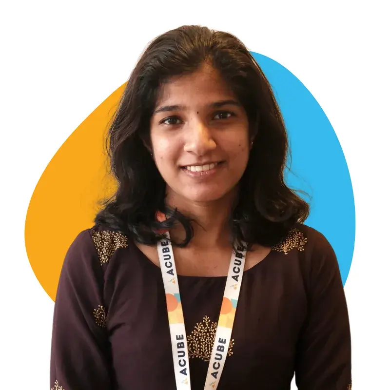 A member of the Acube Innovations team
