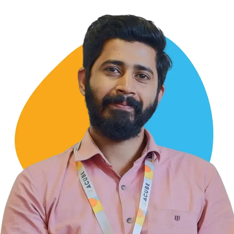 A member of the Acube Innovations team