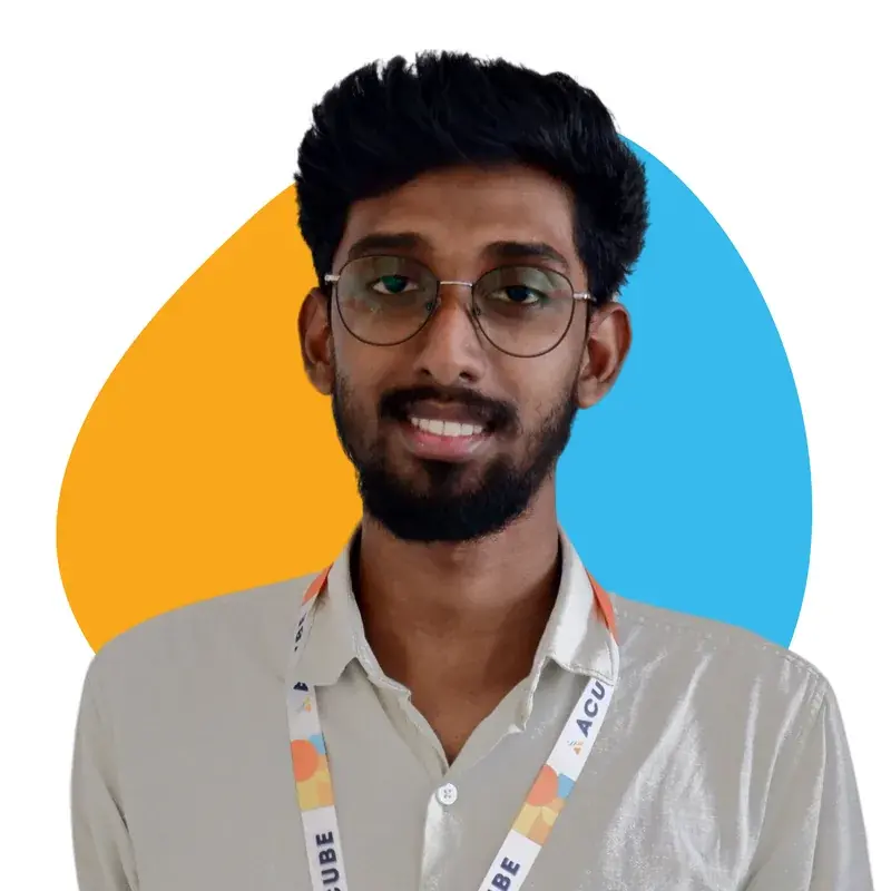 A member of the Acube Innovations team
