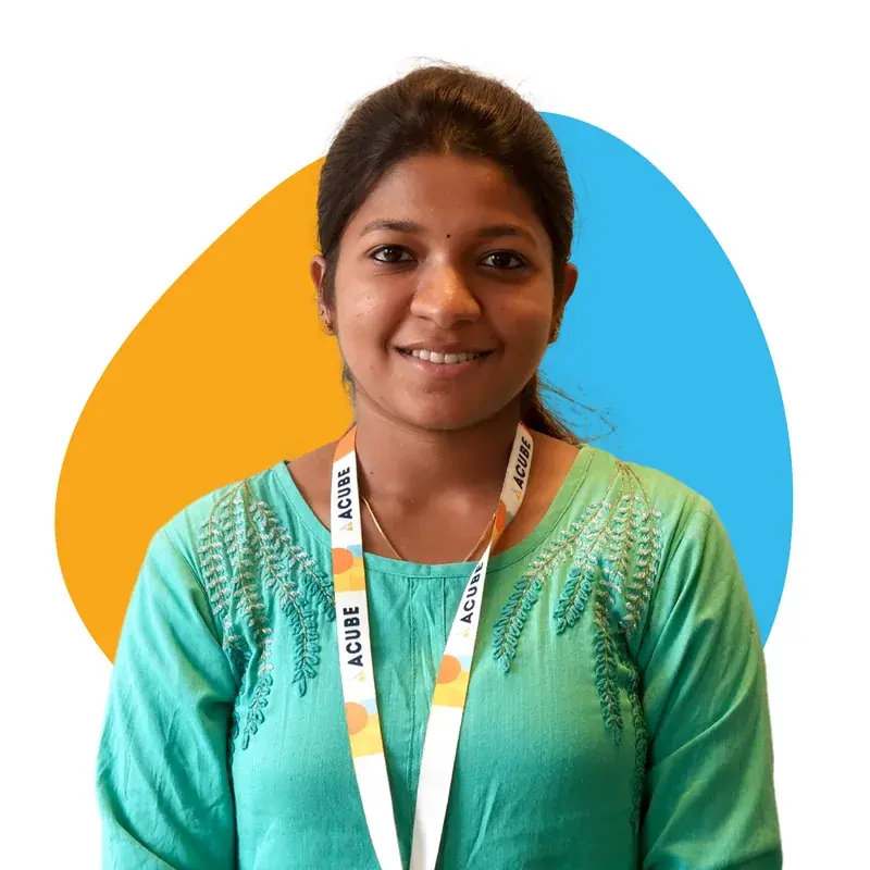 A member of the Acube Innovations team