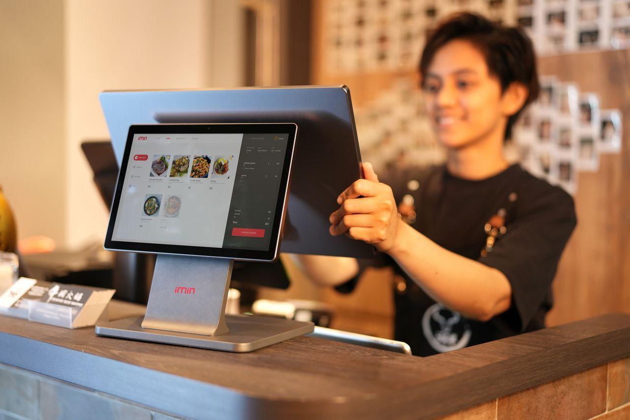 smartphone retail counter staff tablet software — Everything this system does delivered by Acube Innovations (ERPNext, AI & software, India)