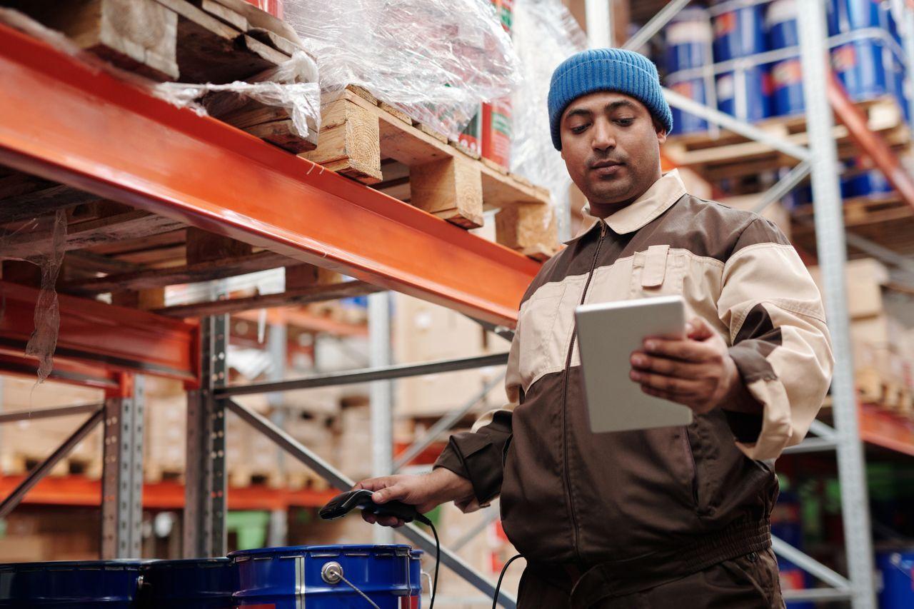 Multi-branch stock, with every handset accounted for by IMEI — electronics warehouse boxes inventory scanning, by Acube Innovations, an ERPNext & software development company in India