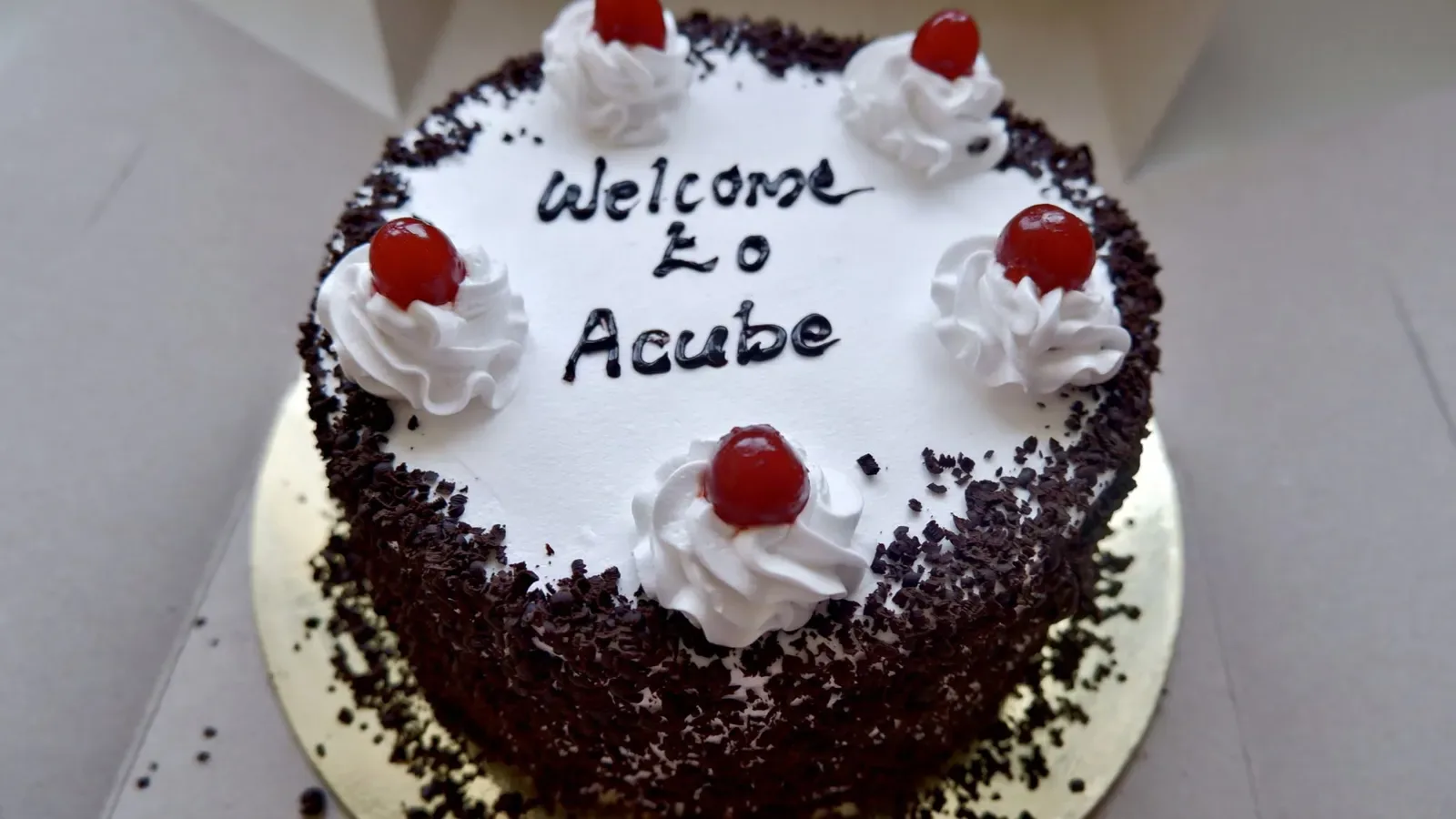 A second Welcome to Acube cake