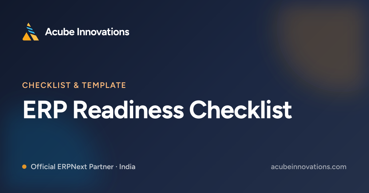 ERP Readiness Checklist