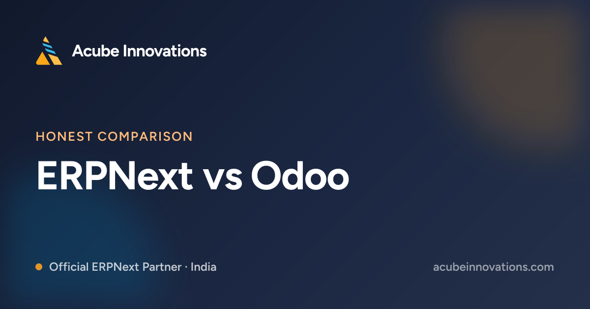 ERPNext vs Odoo