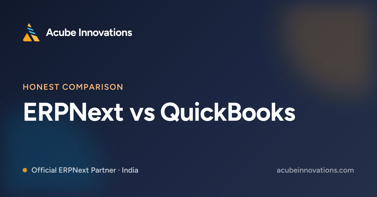 ERPNext vs QuickBooks
